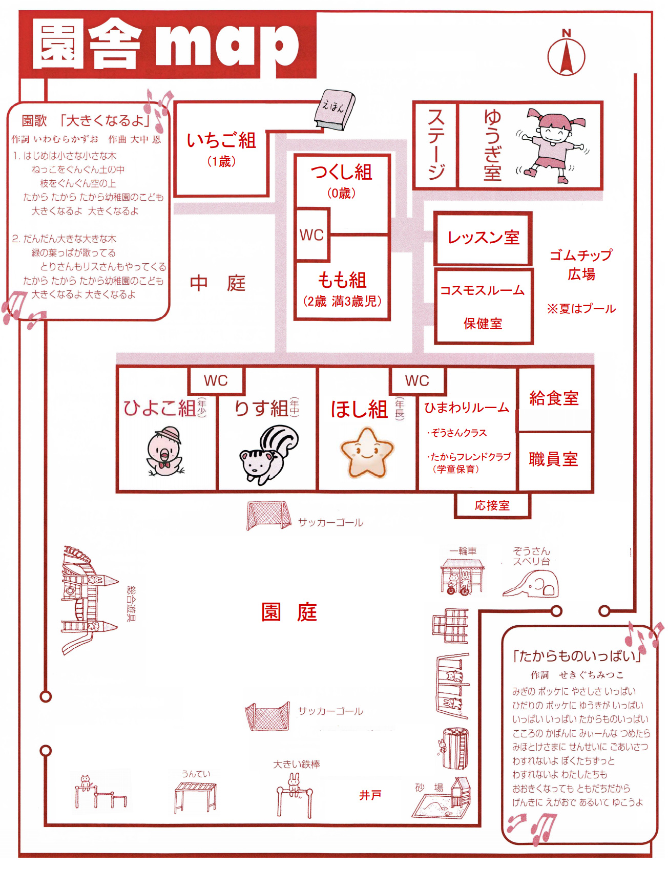 たから幼稚園　園舎マップ